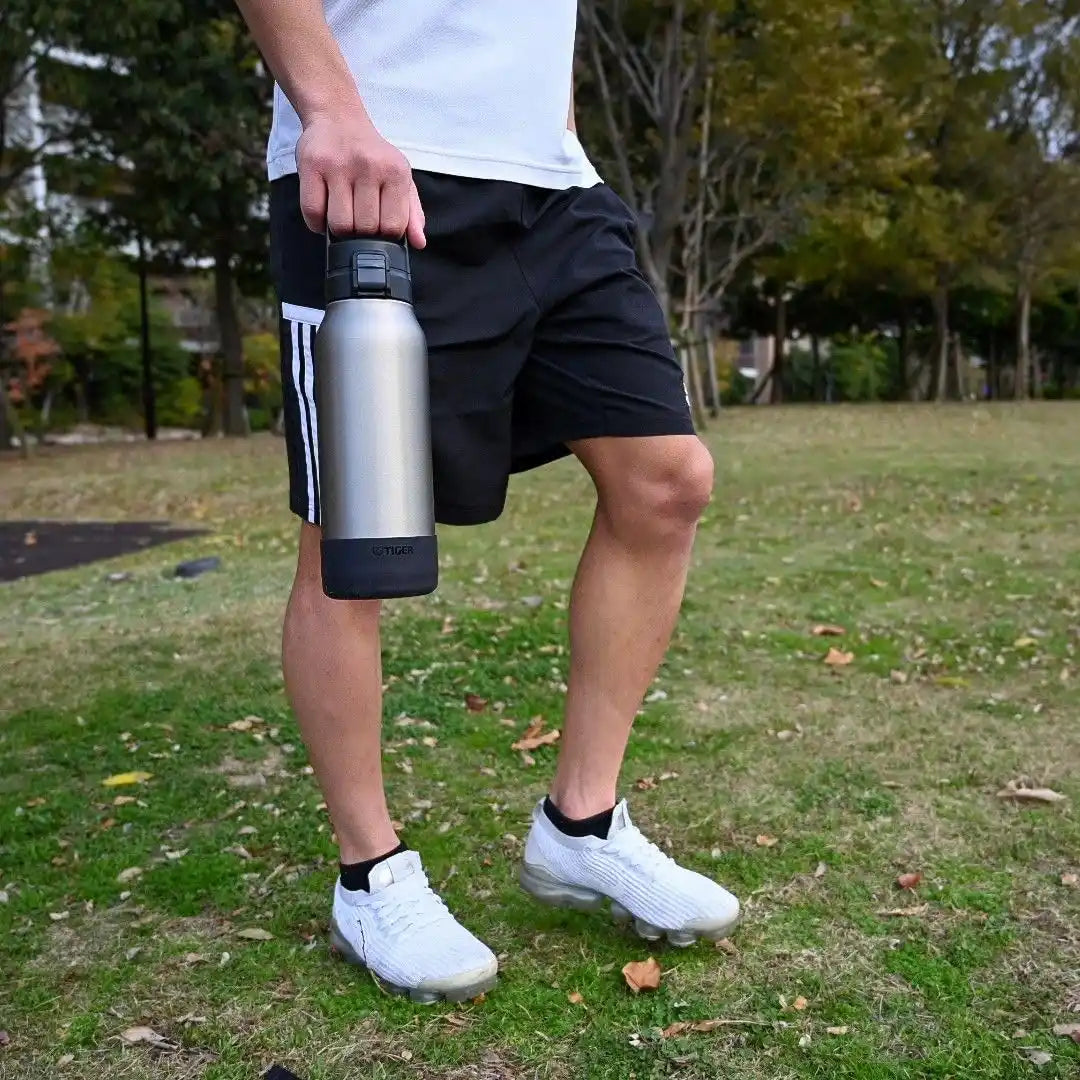 Tiger 1L Stainless Steel Water Bottle Wide Mouth for Sports Black MTA-B100Kk