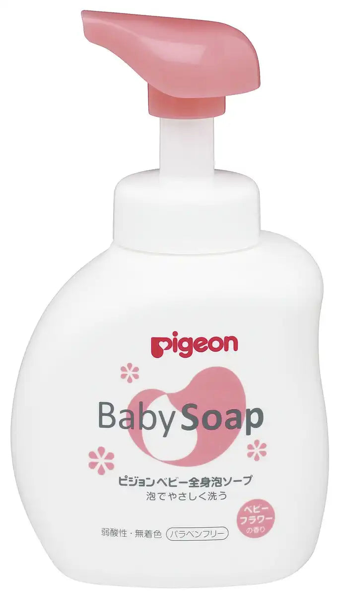 Pigeon Whole Body Foam Soap Flower Scent 500Ml for 0 Months and Up