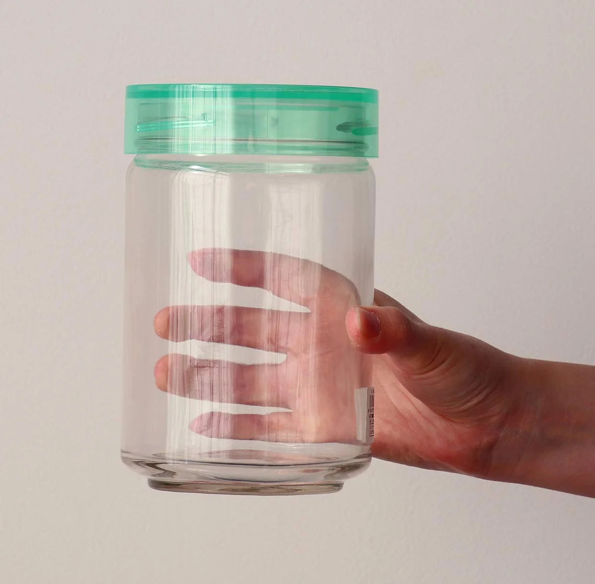 Aderia 1000Ml Green Cosmetic Glass Canister Airtight Container Made In Japan - Seasoning Jar Coffee Beans Storage M6634