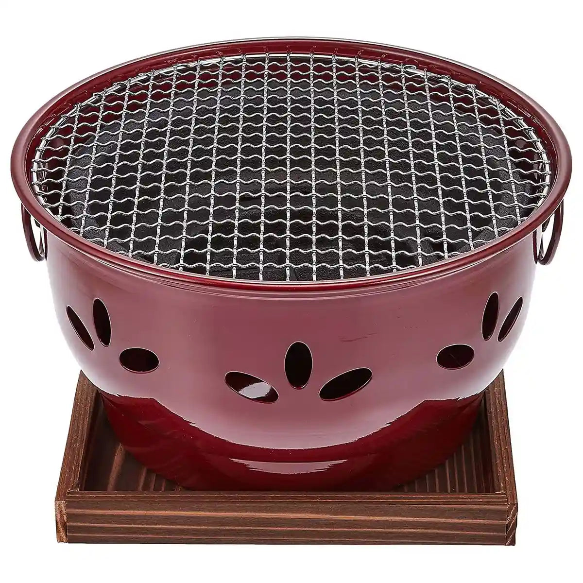 Ikenaga Aluminium Brown Charcoal Konro Grill