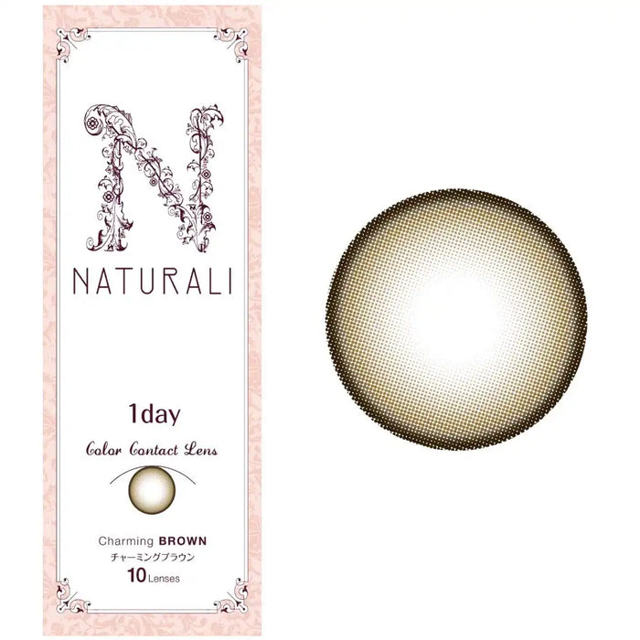 Naturali Color Contacts 1 Day Charming Brown 10Pcs 14.2Mm -2.25 Japan