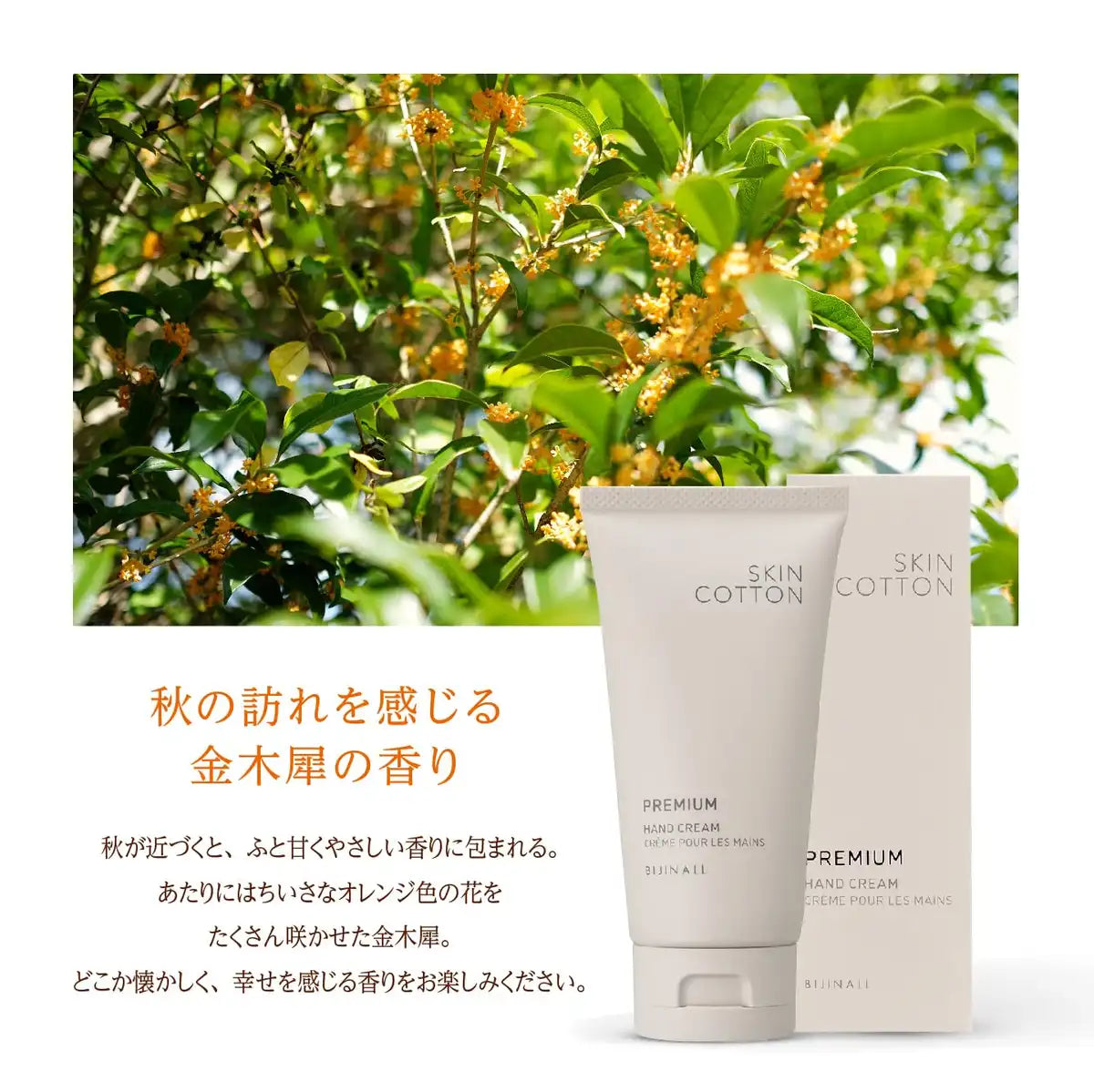 Skin Cotton Osmanthus Scent Tone-Up Moisturizing Repair Cream for Rough Hands 60G