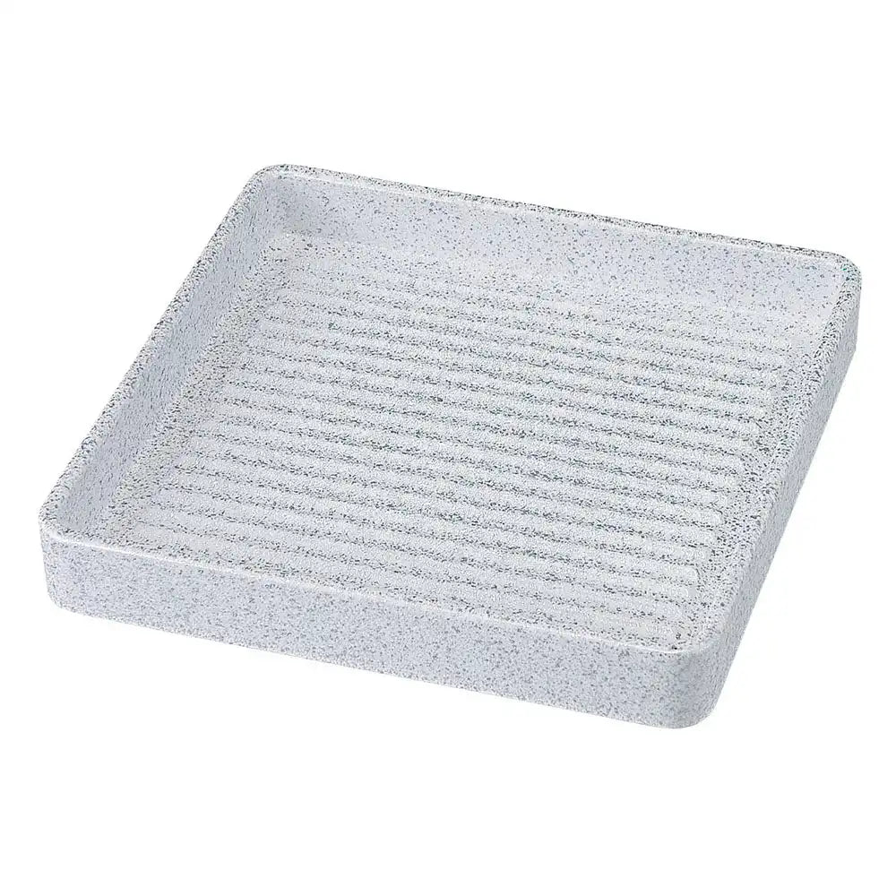 Fukui Craft Square Meat Plate 24㎝ - Silver