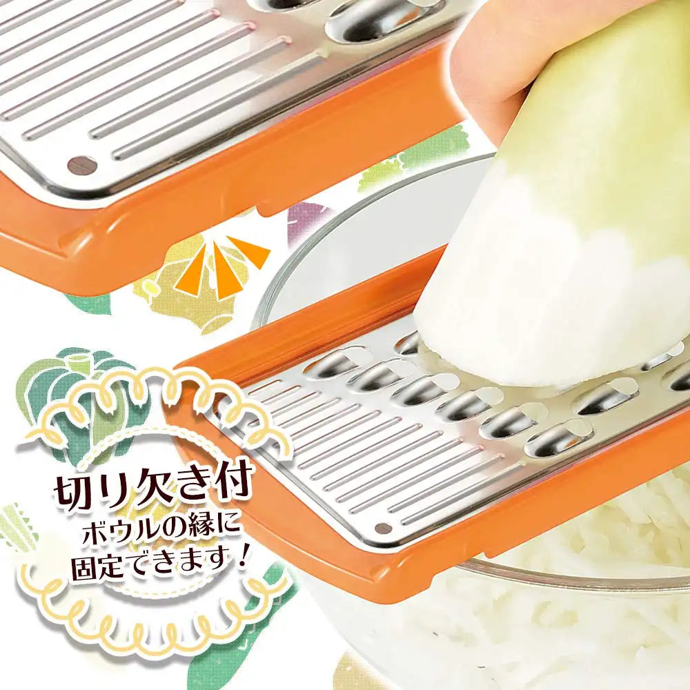 Shimomura Kougyou Japan Fvs-615 Dishwasher Safe Shredded Shiri Shiri Orange 268X90X14Mm Made In Niigata Tsubame Sanjo