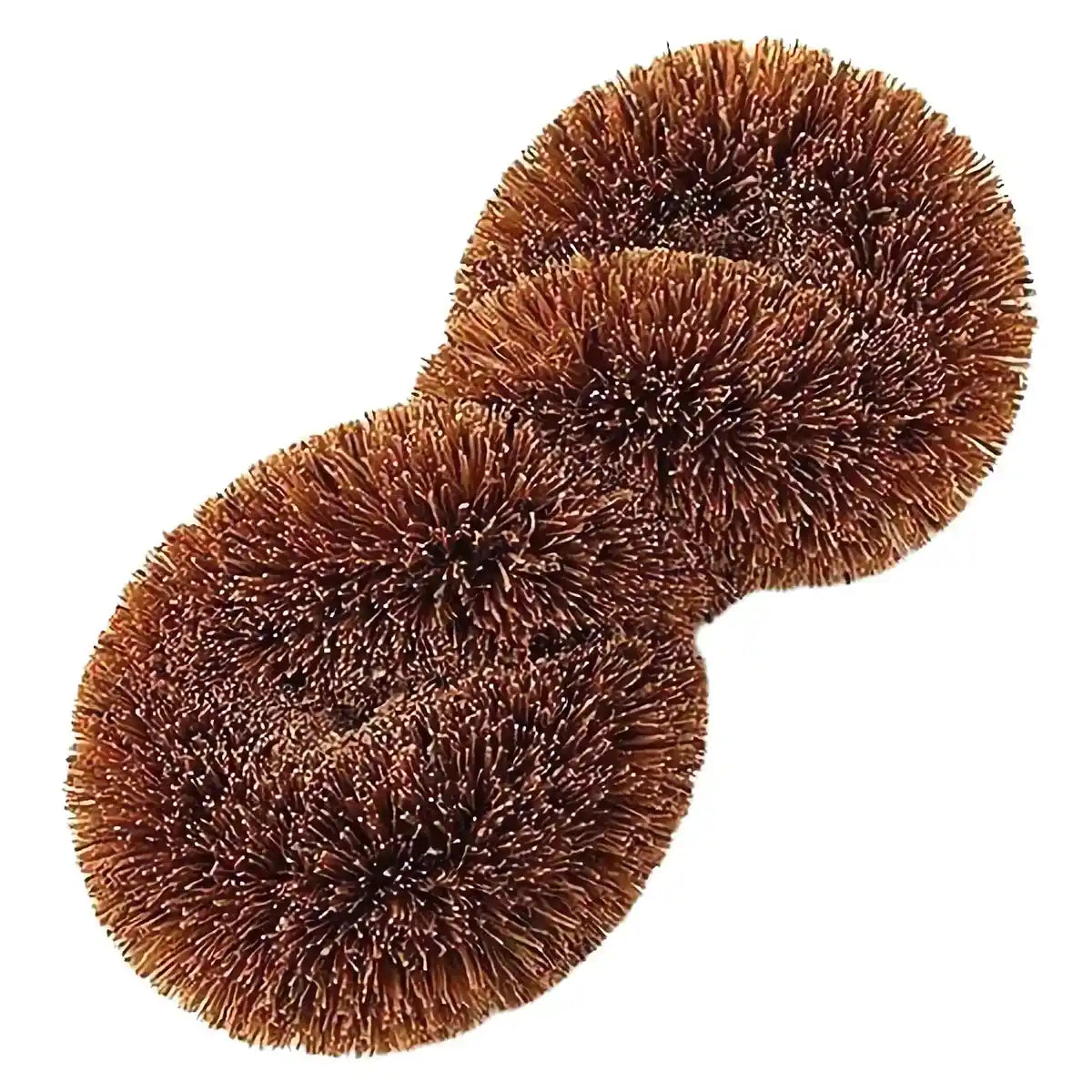 Kamenoko Tawashi Brown Coconut Coir Fiber Twisted Dish Scrubber Japan