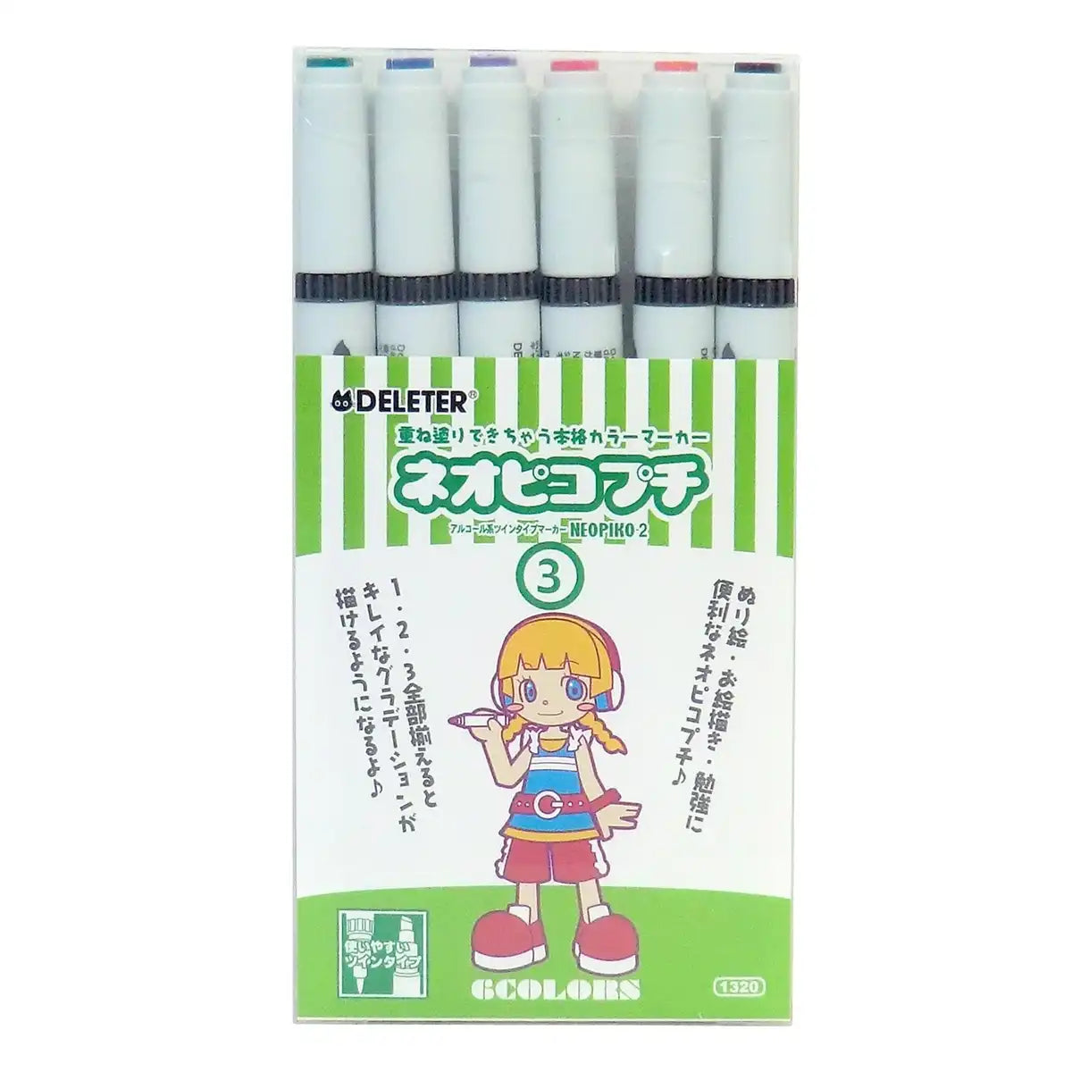 Deleter Alcohol Marker Set Neo Pico 2 and Neo Pico Petit 3