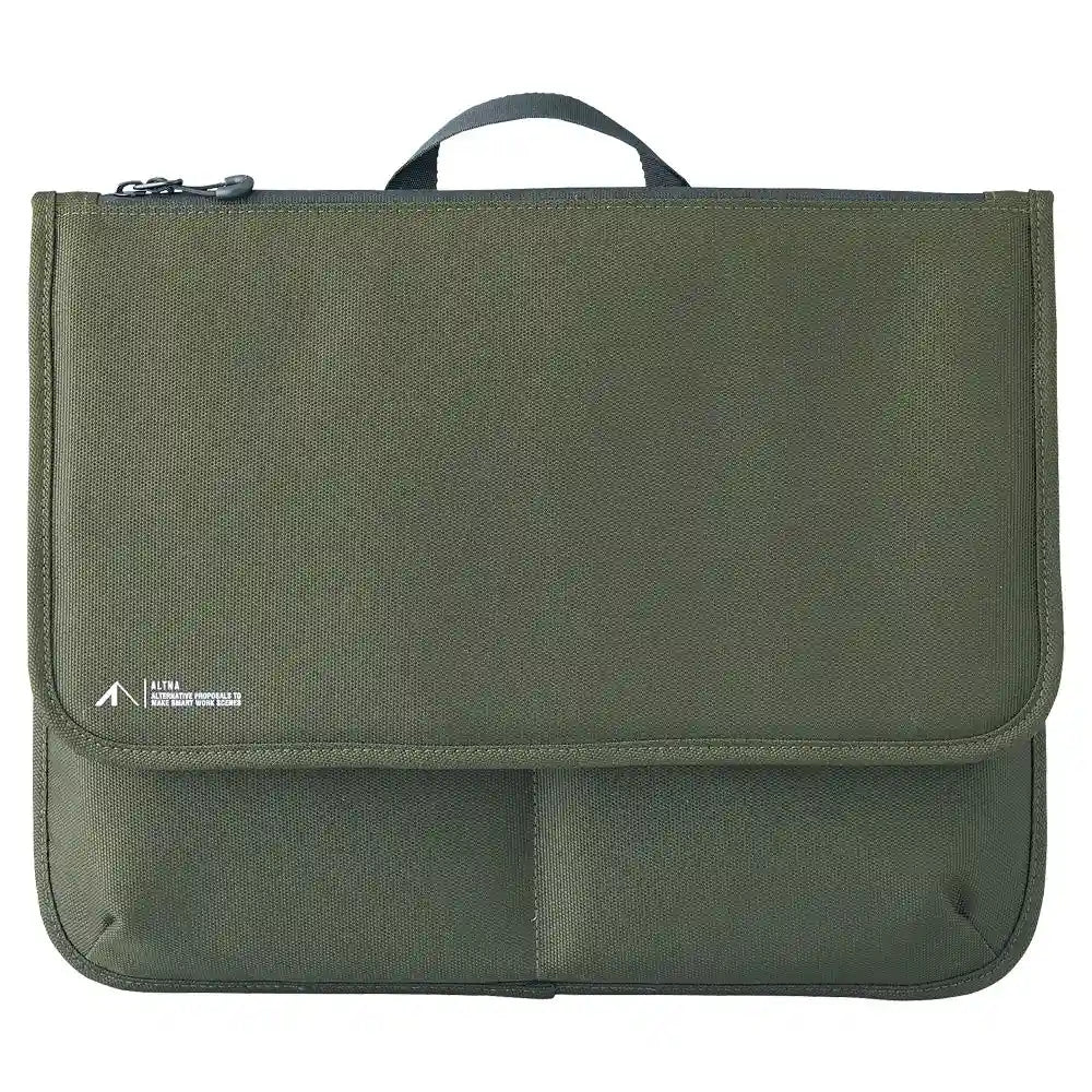 Lihit Lab Cordura Flat Pouch L Olive A7768-22 Japan
