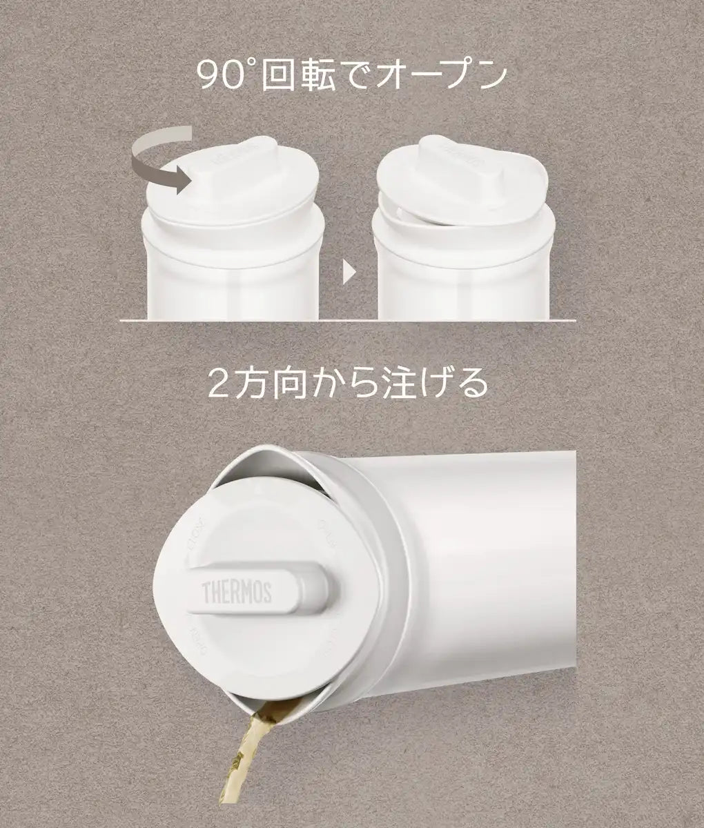 Thermos Ttd-1000 Wh 1L White Stainless Steel Tea Pot with Bag Holder