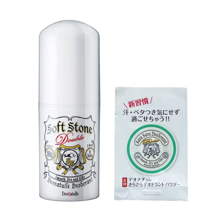 Deonatulle Soft Stone W for Armpits Antiperspirant Stick 20g - Deodorization Sweat Resistant