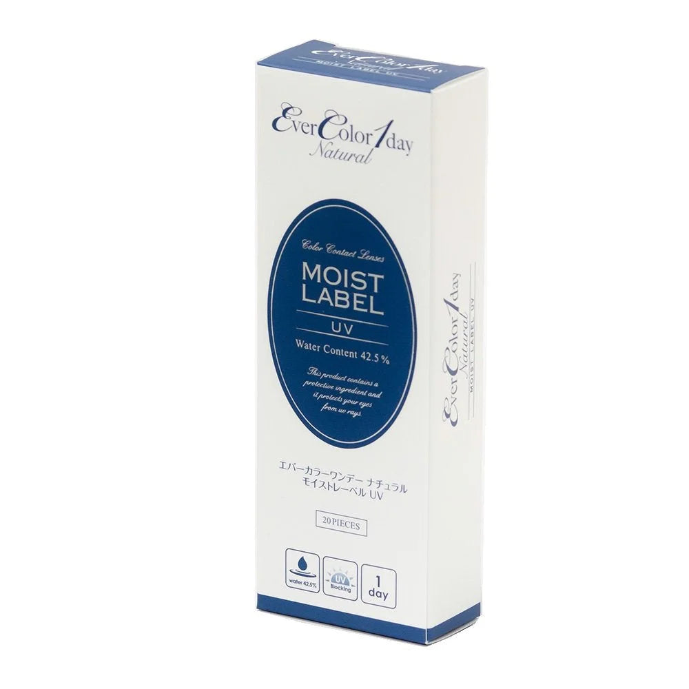 Ever Color 1-Day Natural Moist Label Uv Innocent Gram -2.50 20 Sheets | Japan