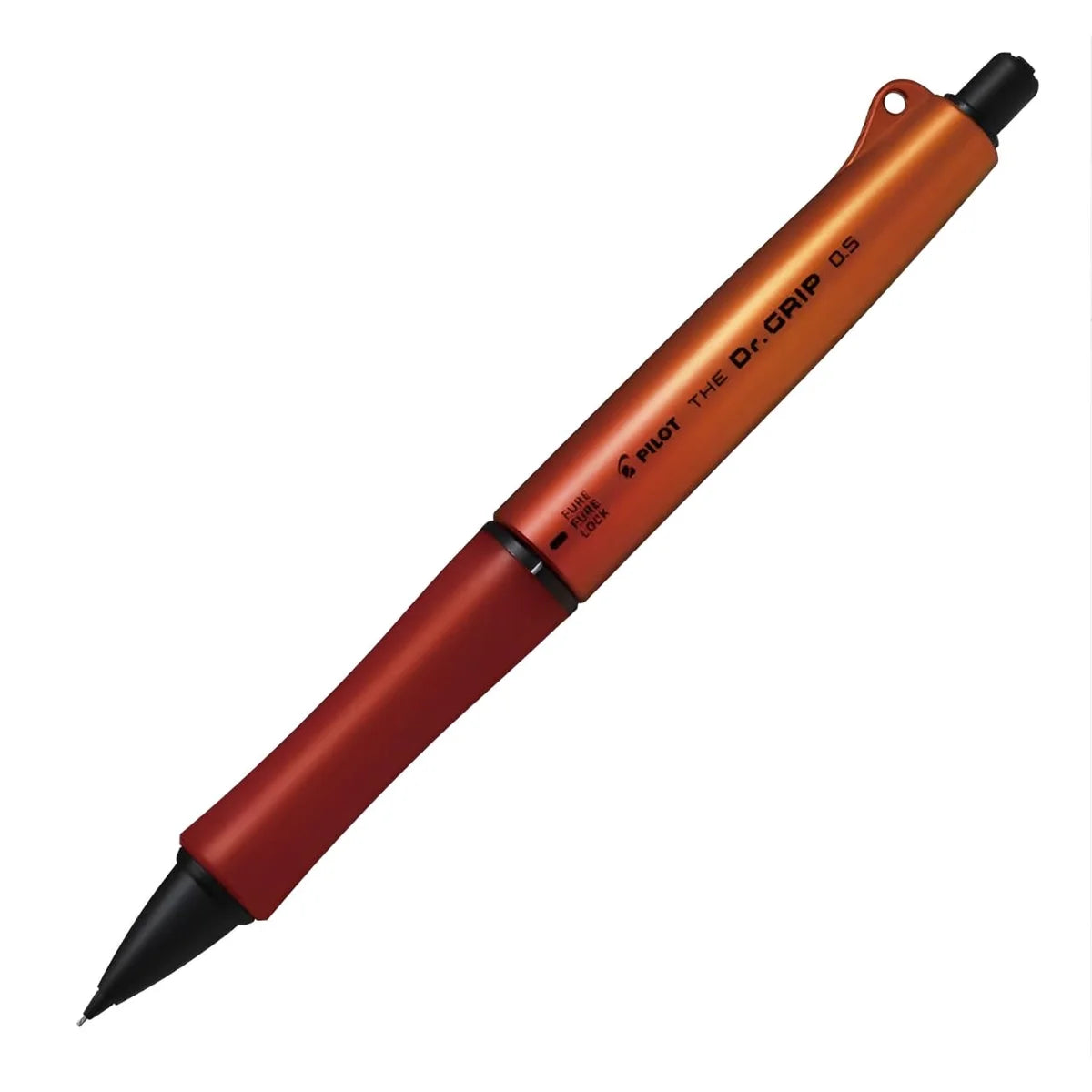 Pilot Dr. Grip Mechanical Pencil 0.5mm Black Accent Deep Orange