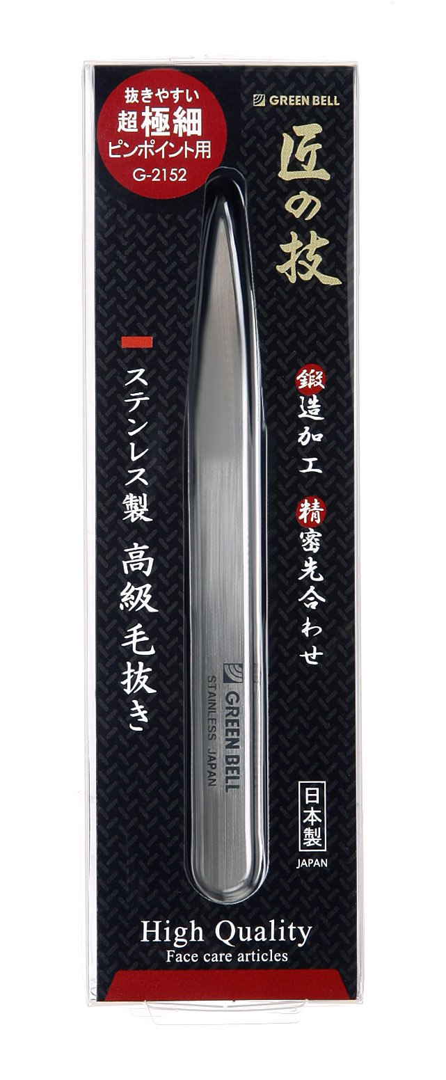 Green Bell Masterful Skills Suncraft Stainless Steel Extra Fine Tweezers G-2152