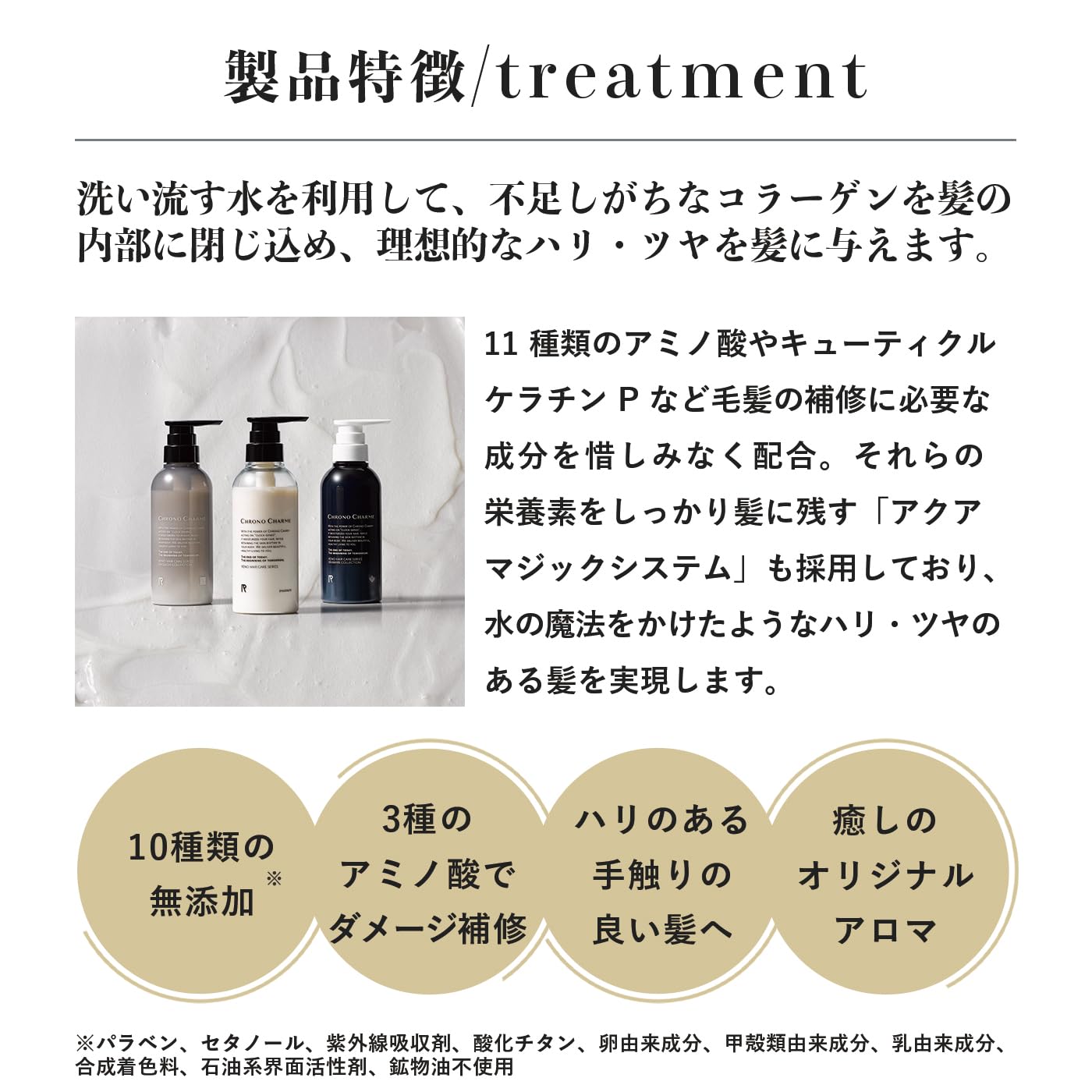 Chrono Charme Shiguchi Collection Treatment 300ml - Luxurious Hair Care