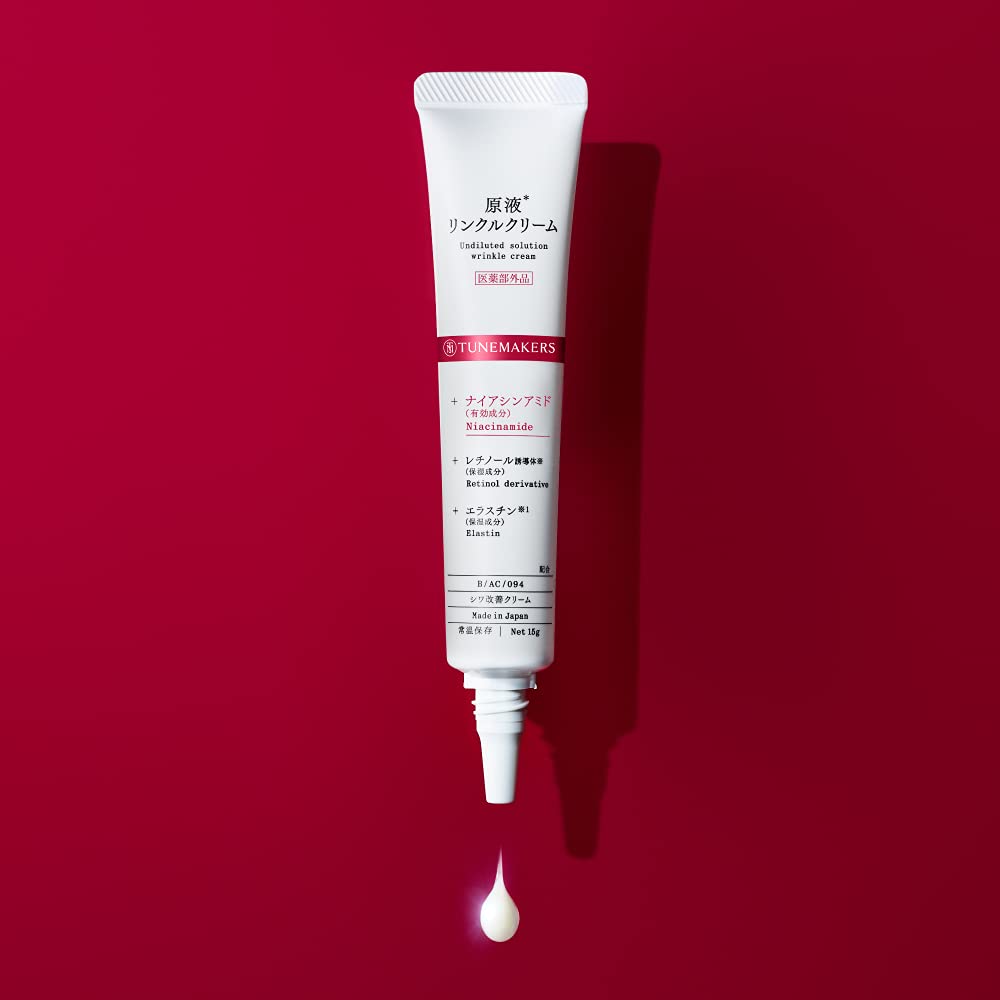 Tunemakers Niacinamide Wrinkle Cream 15G with Retinol and Elastin Formula