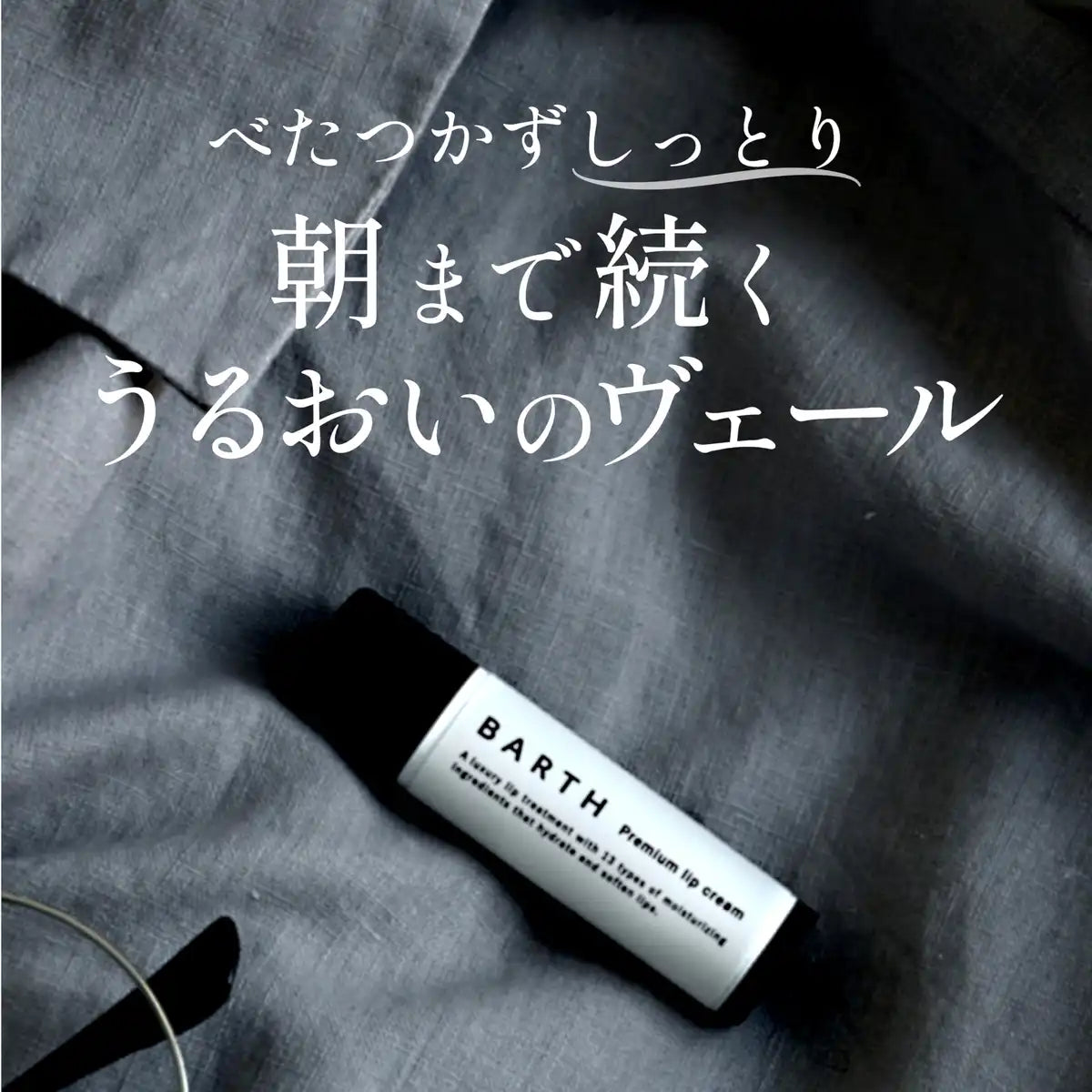Barth Premium Lip Balm 5g Nighttime Moisturizing Care for Men Organic Fragrance-Free