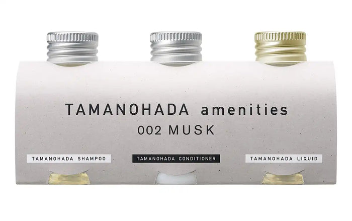 Tamanohada Amenities Set 80Ml x3 002 Musk - Luxurious Travel Kit