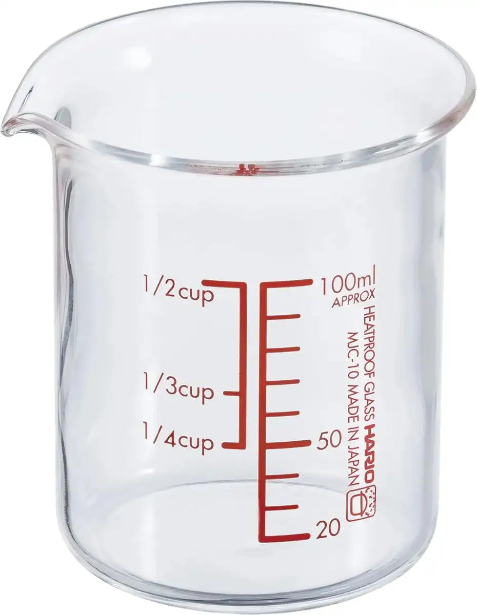 Hario Heat Resistant Glass Measuring Cup Made in Japan - 100ml Single
- 4977642421691
