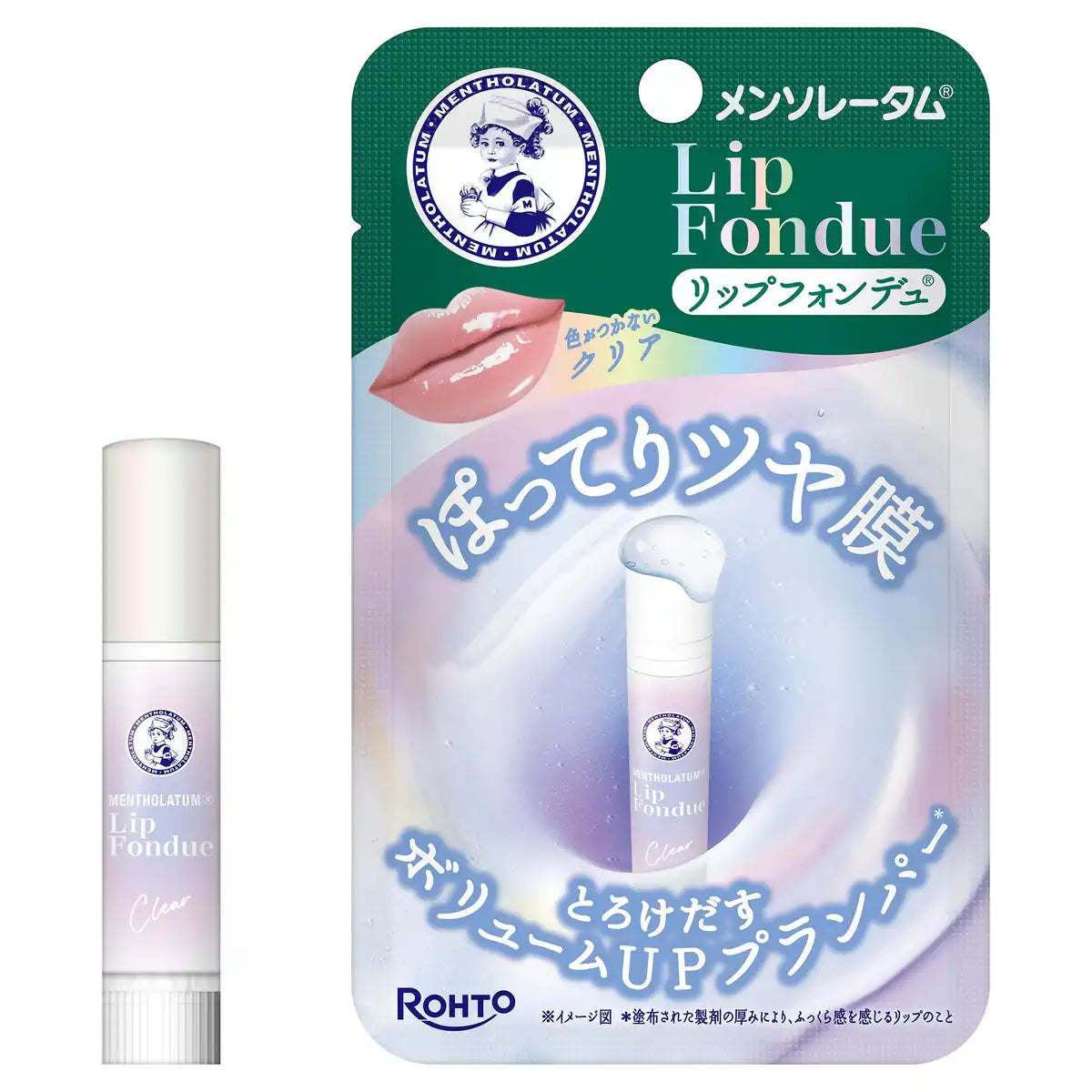 Mentholatum Lip Fondue Clear Hydrating Lip Balm for Soft Smooth Lips