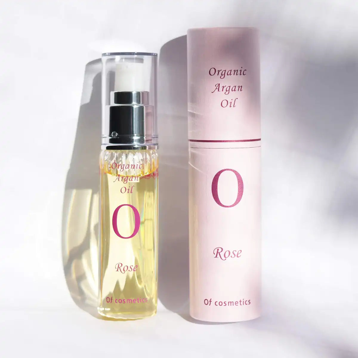 Of Cosmetics Organic Argan Skin Oil 40Ml Rose Scent Night Care with SPF