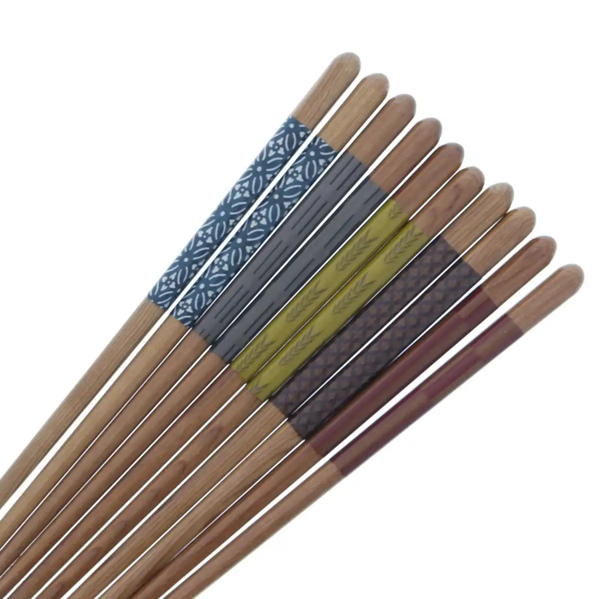 Ishida Bugaku Chopsticks Set Of 5 23Cm Natural Wood Japan Dishwasher Safe