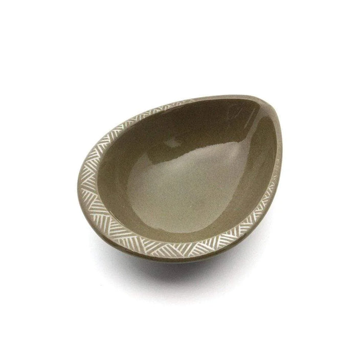 Ginpo Banko Ware Renge Soup Spoon & Spoon Rest Large - Spoon Rest only