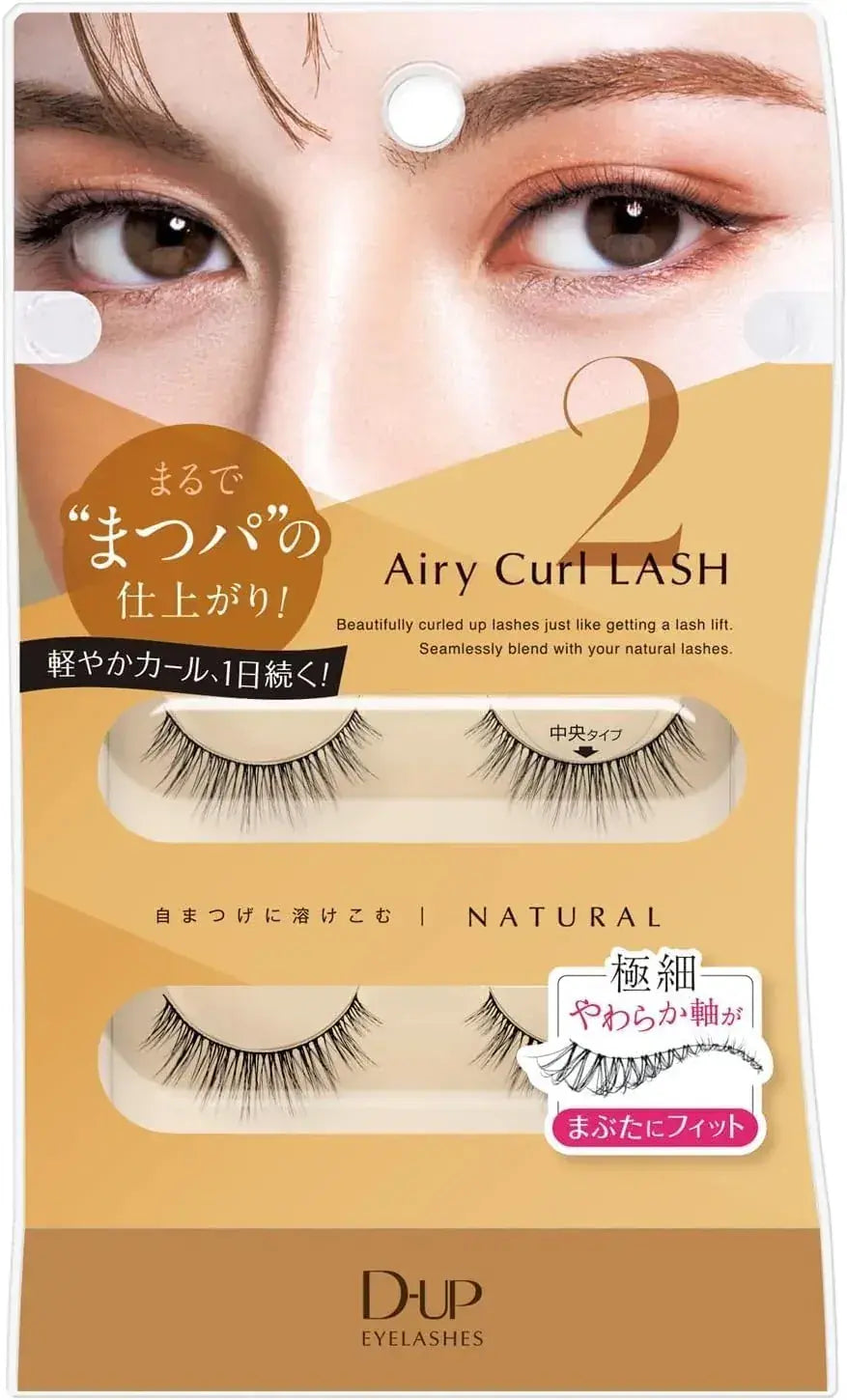 D-UP Airy Curl Lash False Eyelashes - 02 Natural - 4946324040918