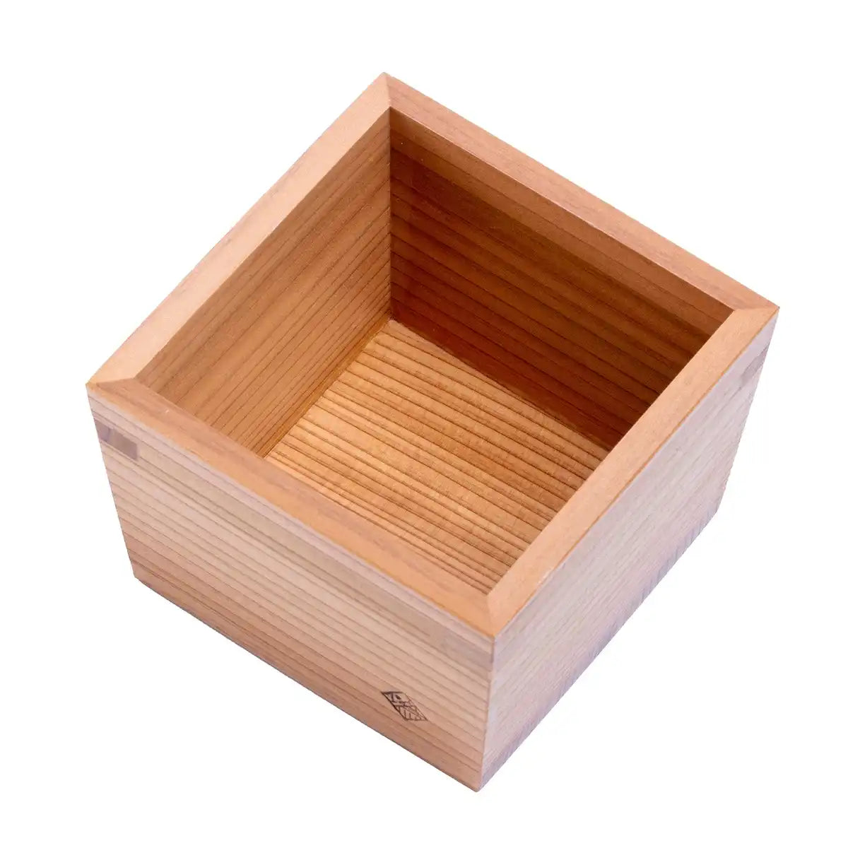 Miranda Style Omoeraku Handcrafted Japanese Cedar Masu Box Sake Cup Medium