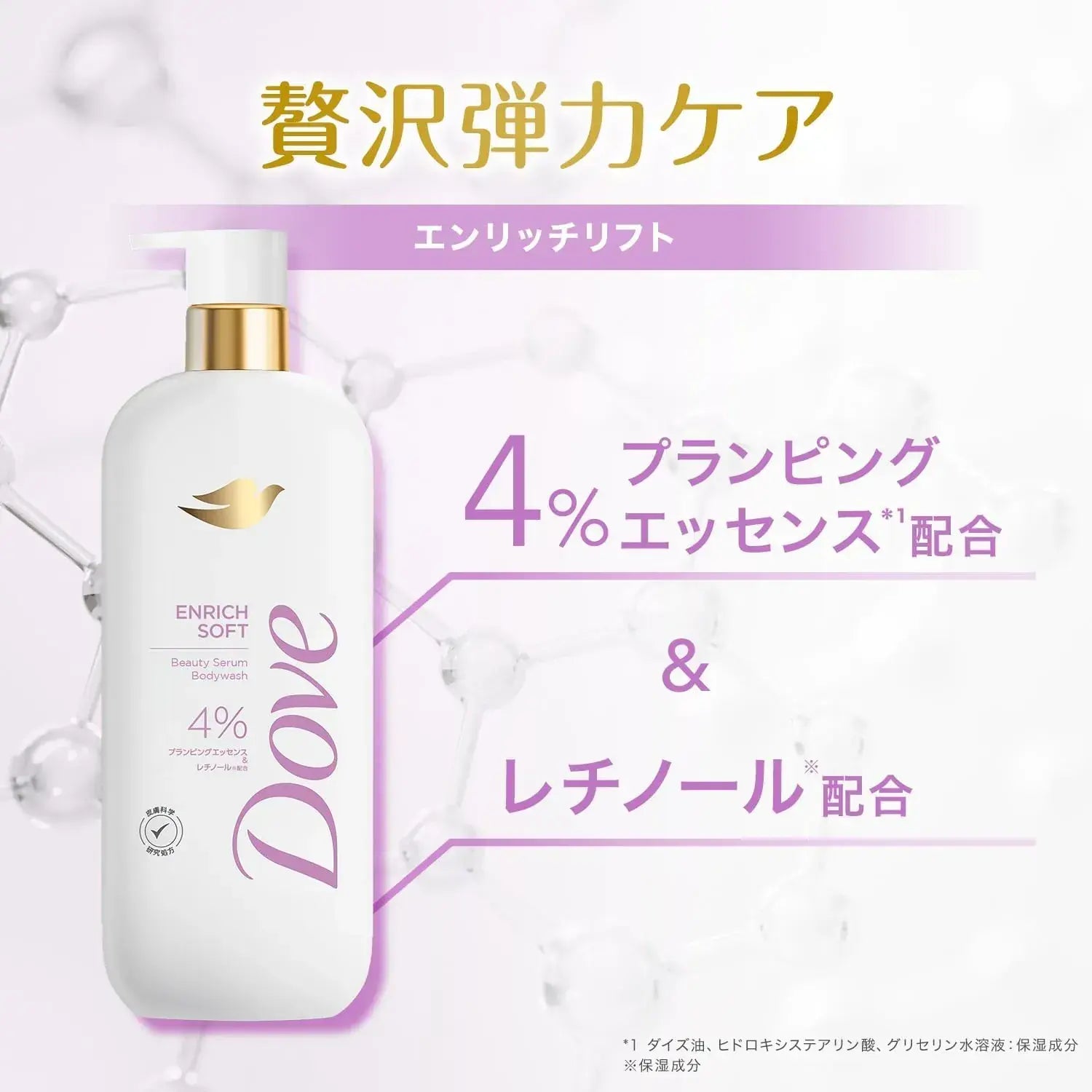 Dove Beauty Serum Body Wash Enrich Soft Pump 17.6 oz