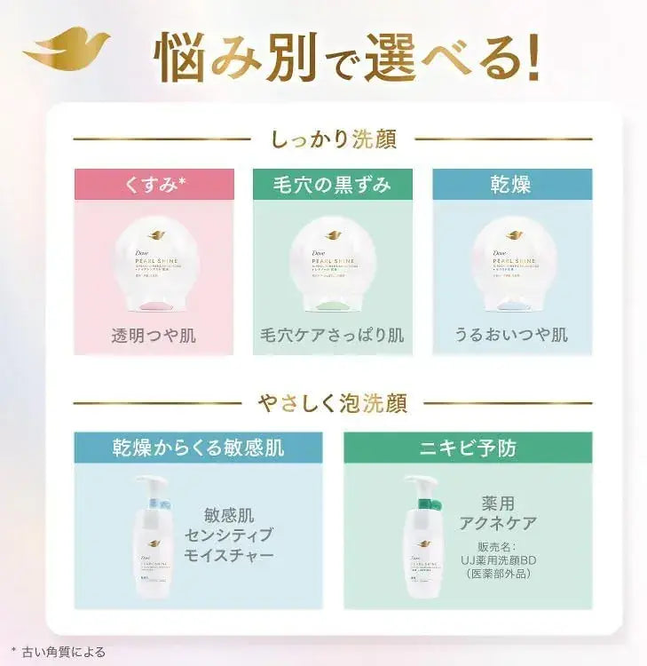 Dove Pearl Shine Acne Care Foaming Face Cleanser Pump 170ml