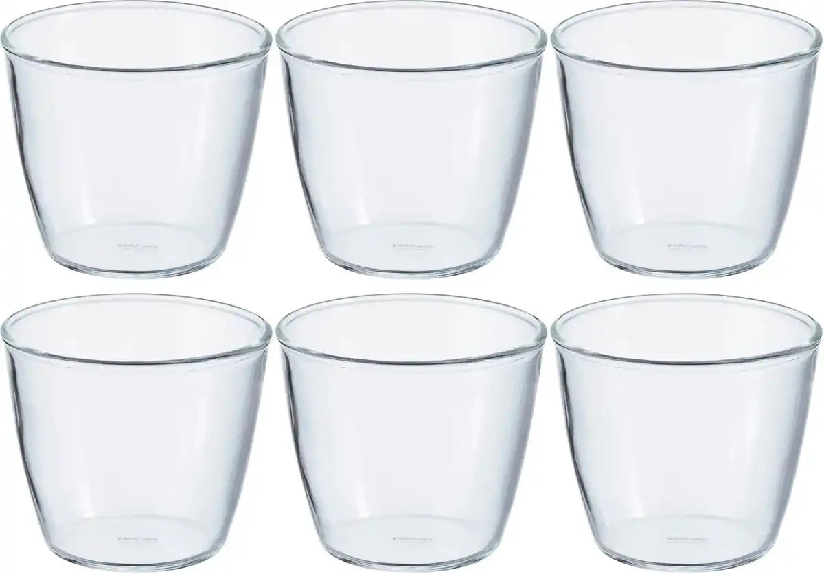 Hario Heat Resistant Glass Measuring Cup Made in Japan - 200ml Pudding Cup Set of 6
- 4526765089501