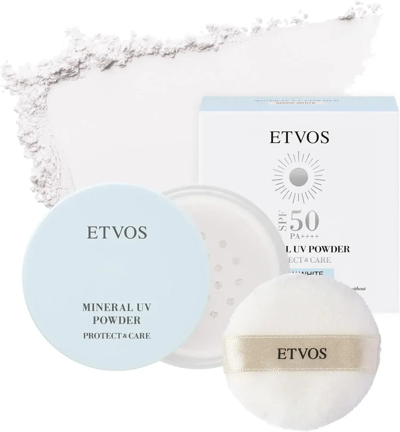 Etvos Mineral UV Powder SPF50 PA Sunscreen Finishing Powder - Snow White - 4580682137257