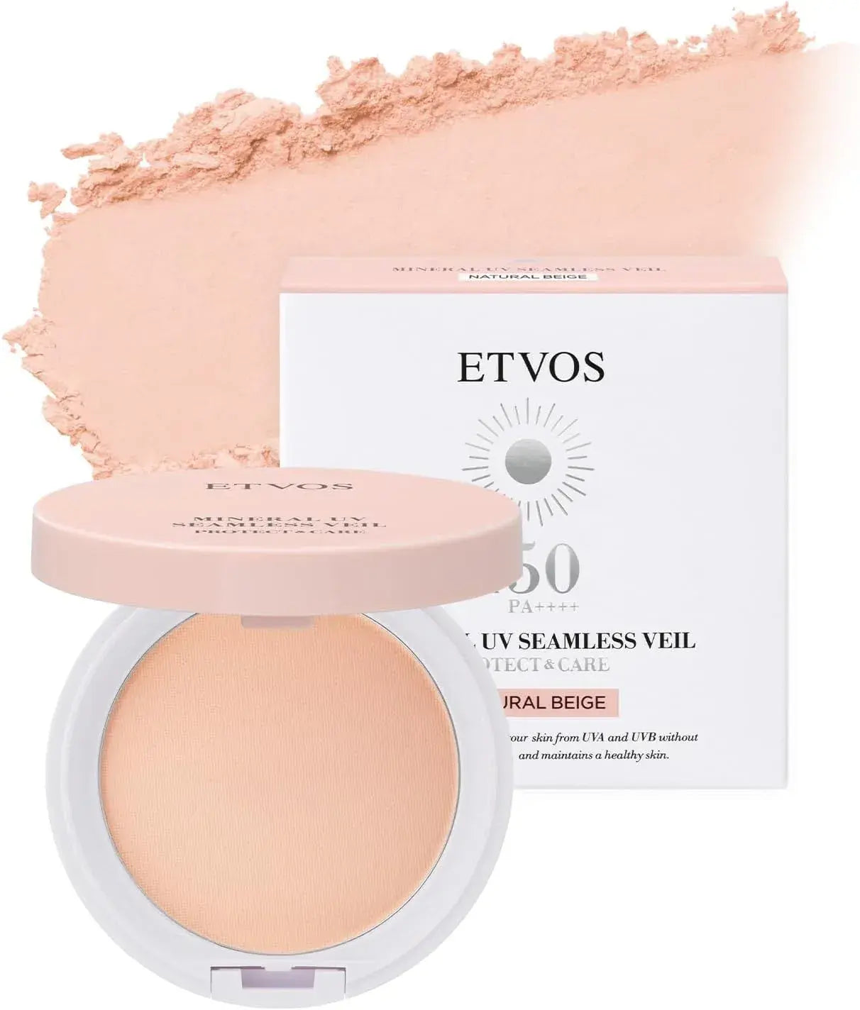 Etvos Mineral UV Powder SPF50 PA Sunscreen Finishing Powder - Natural Beige - 4580682137295