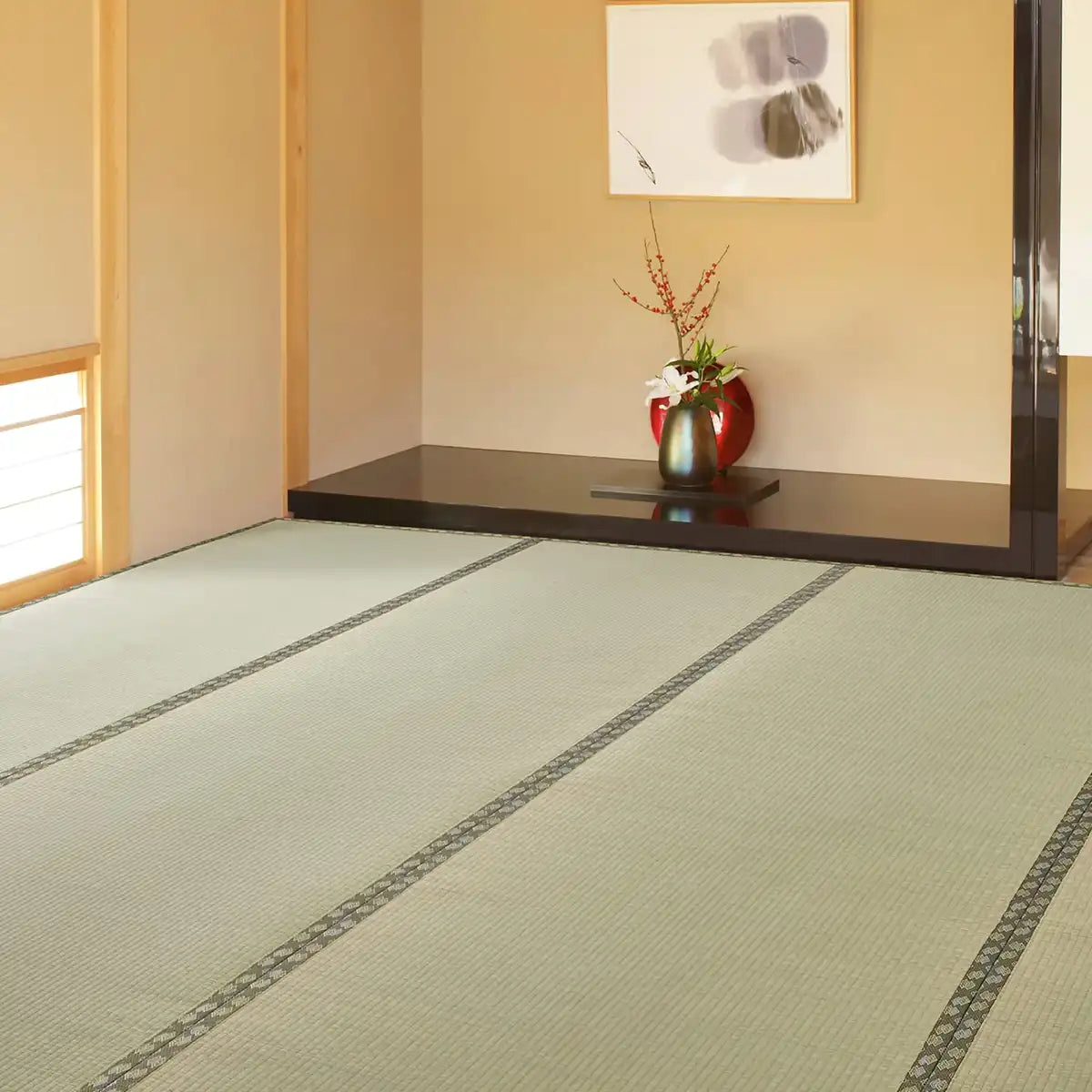 Hagihara Igusa Japan Made Overlay Carpet Green Double Weave Amakusa Odor Resistant Edoma 6 Tatami Mats 261X352Cm 159058660