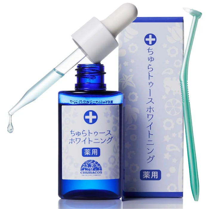 Chulacos 藥用 Chura 牙齒美白套裝:30G 牙膏和牙刷