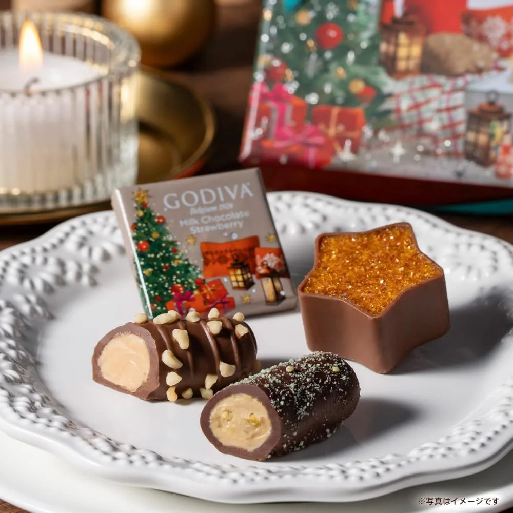 Godiva Christmas Bush de Noel Assortment 7 Piece Chocolate Gift
