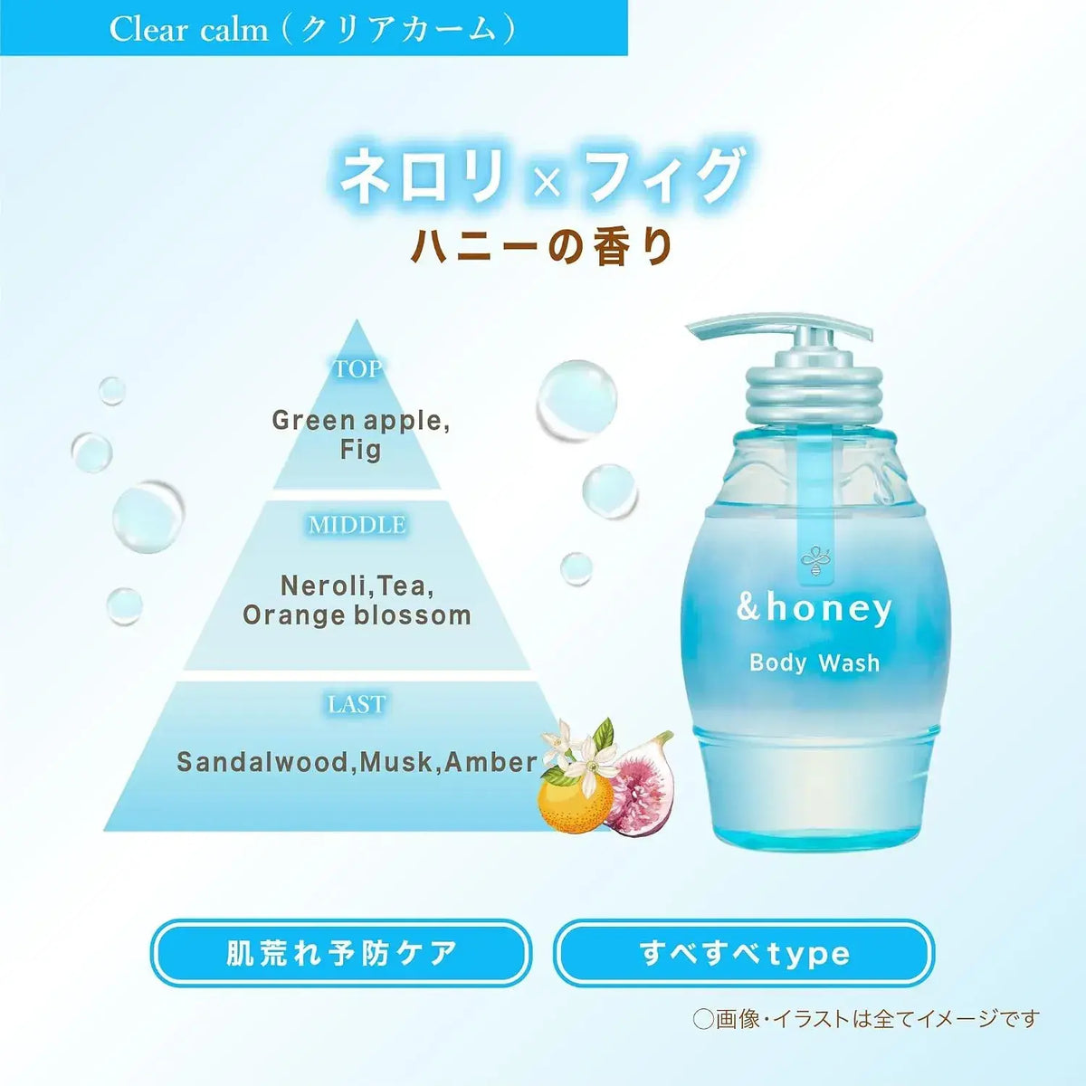 &honey Clear Calm Gel Body Wash Moisturizing Cuticle Care
