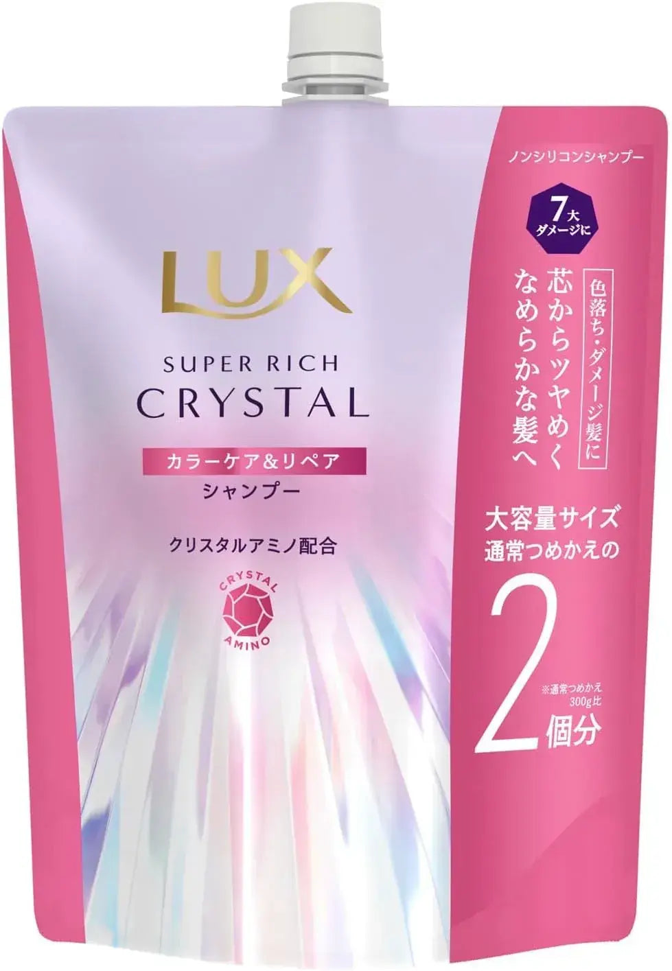 Lux Super Rich Crystal Multi Damage Repair Shampoo - Color Care Anti-Fade - 4902111782836