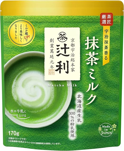 Kataoka Bussan Tsujiri Matcha Milk Soft Flavor 190g - Milch Matcha Pulver