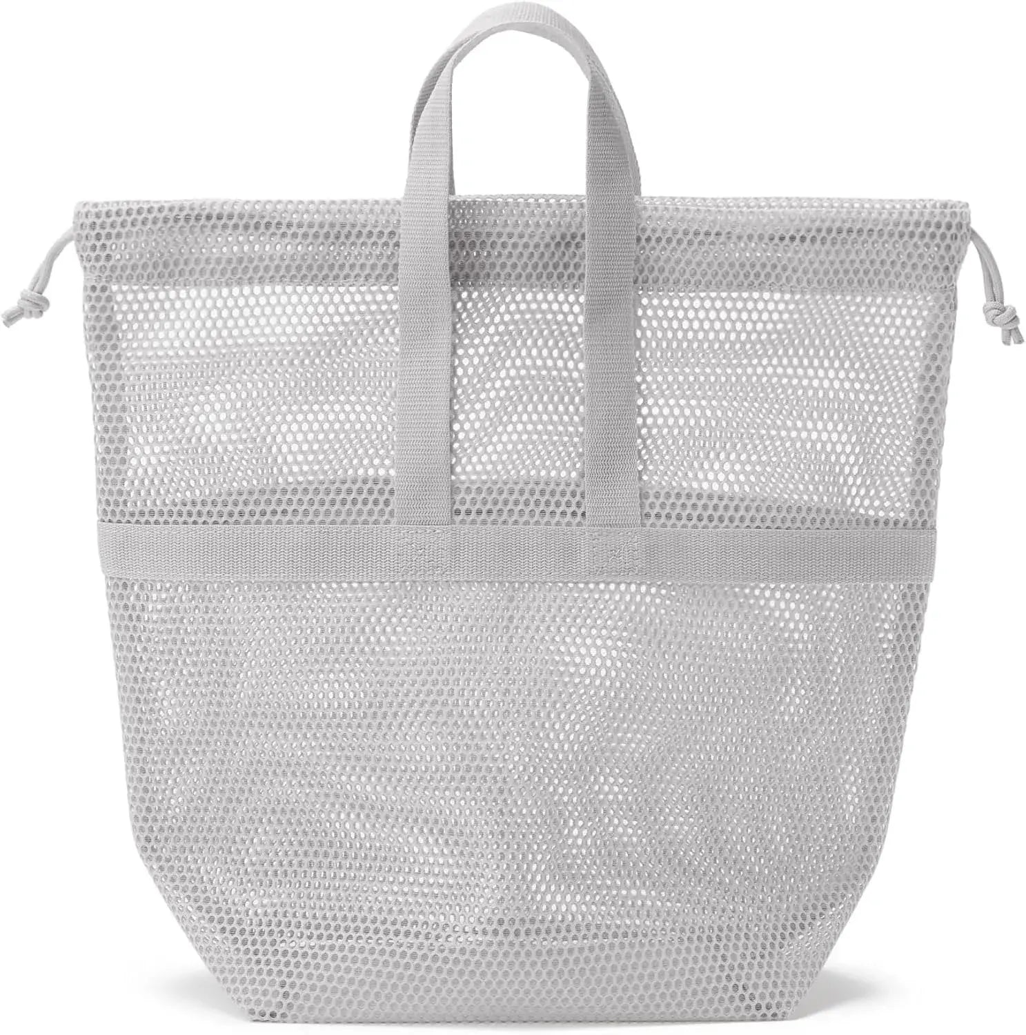 Muji 3D Mesh Drawstring Bag with Handles Pouch