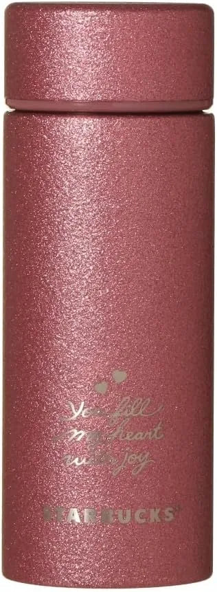 No Brand Starbucks Valentine 2026 Red Stainless Steel Glitter Bottle 355ml