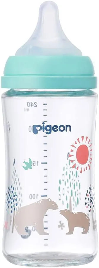 Pigeon Breastfeeding Bottle Heat Resistant Glass Scratch Resistant