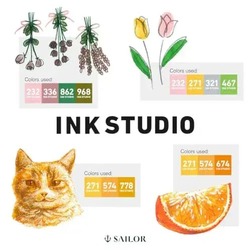 Sailor Pen Co Studio Dye Gray Fountain Pen Ink 20ml