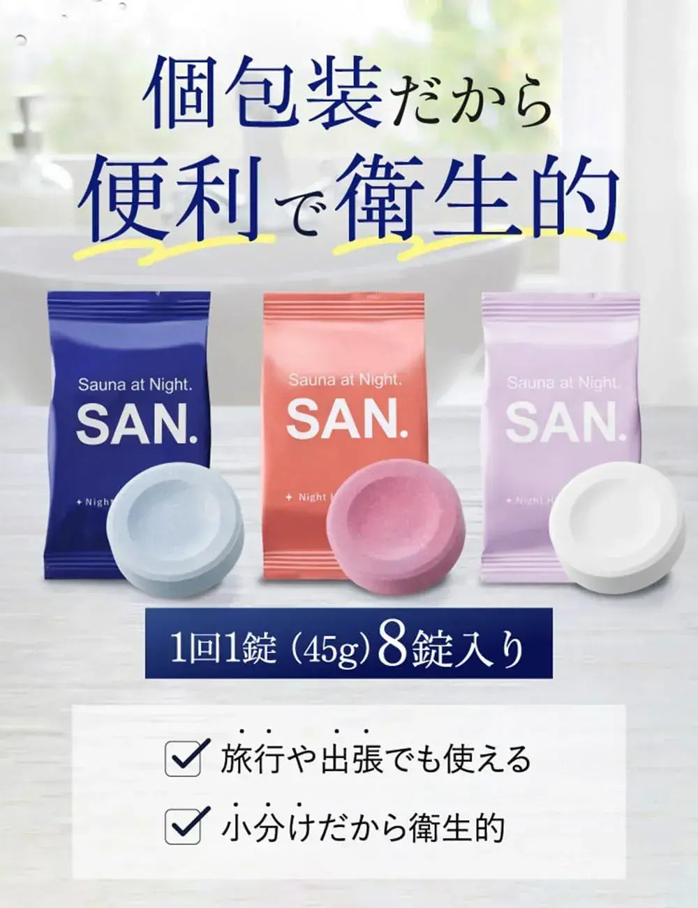 San Medicated Carbonate Bath Additive Over-the-Counter External Medicine