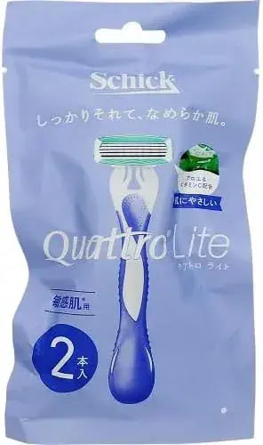 Schick Quatrolite Razor for Sensitive Skin Pack of 2