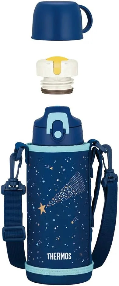 Thermos FJJ-802WF Vacuum Insulated 2-Way Bottle 0.8L Beige Black Thermos - Navy Blue 800ml
- 4562344402996