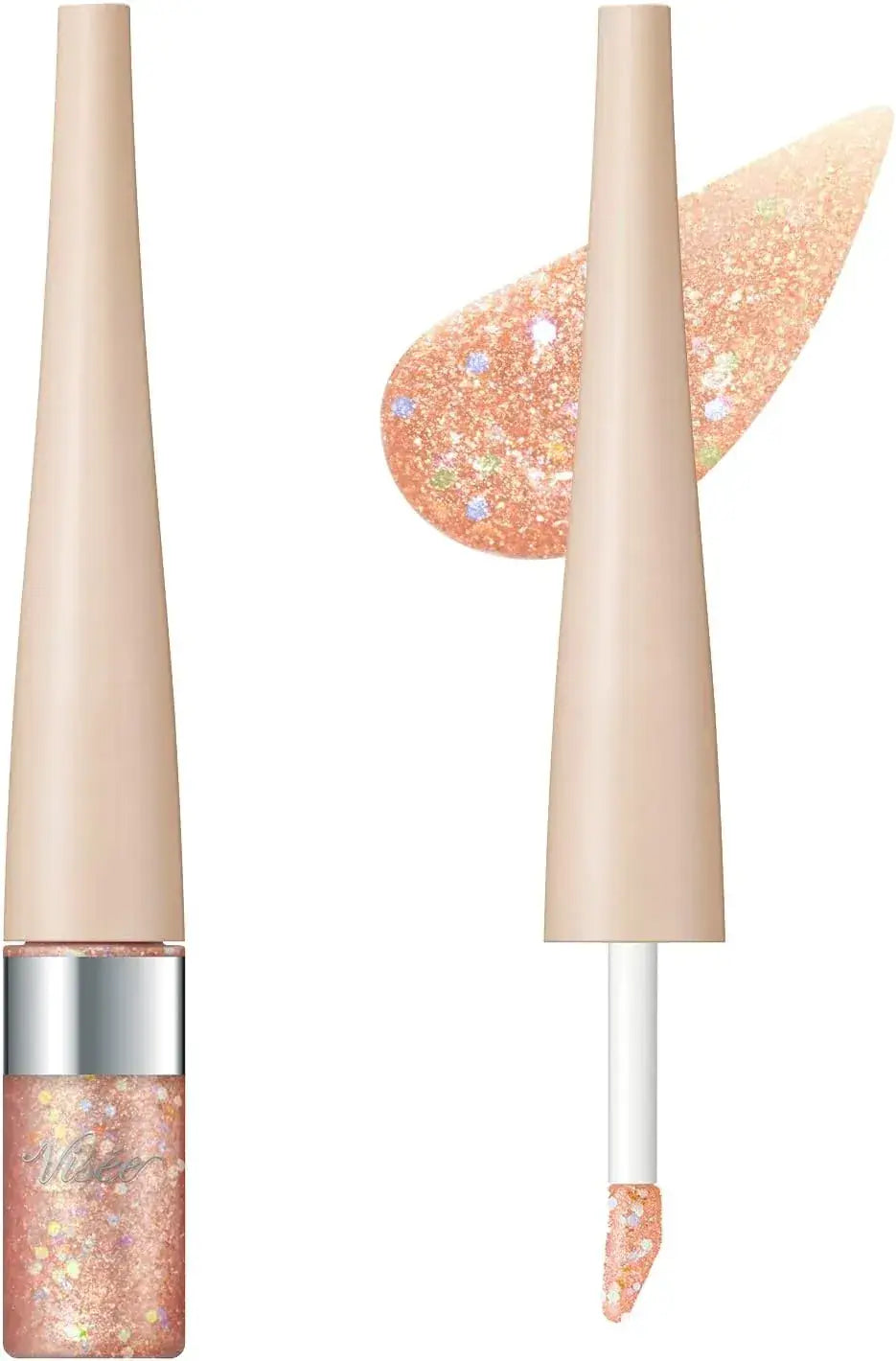 Visee 3D Glitter Irikid Liquid Eyeliner - 4 Orange Gemy - 4971710590043