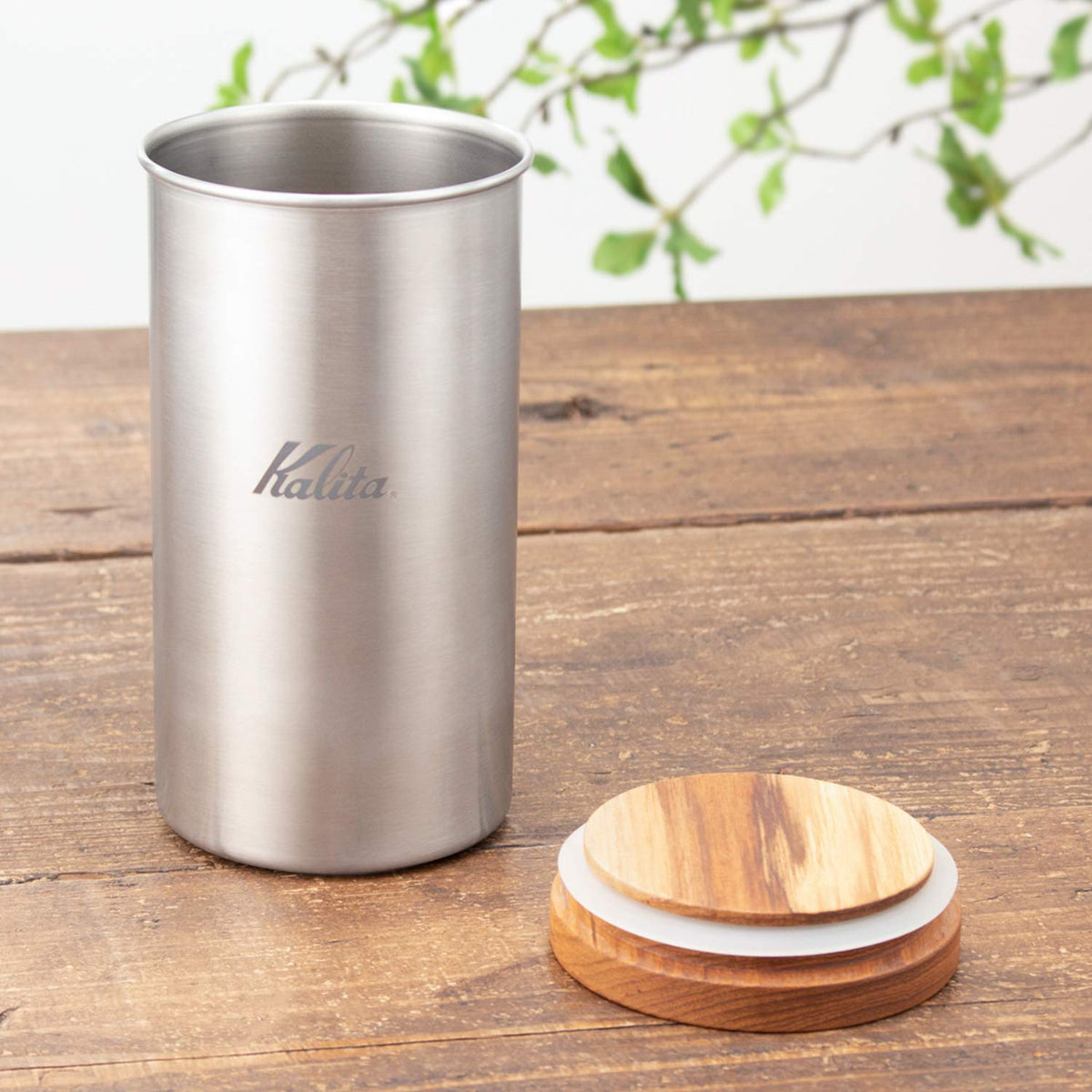 Kalita Coffee Canister Stainless Steel 200G Japan #44284 Outdoor - Amazon.Co.Jp Exclusive