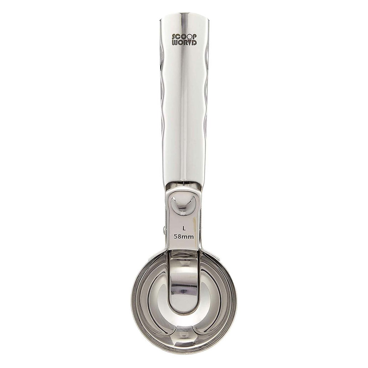 Gs Stainless Steel One-Push Ice Cream Scoop Large