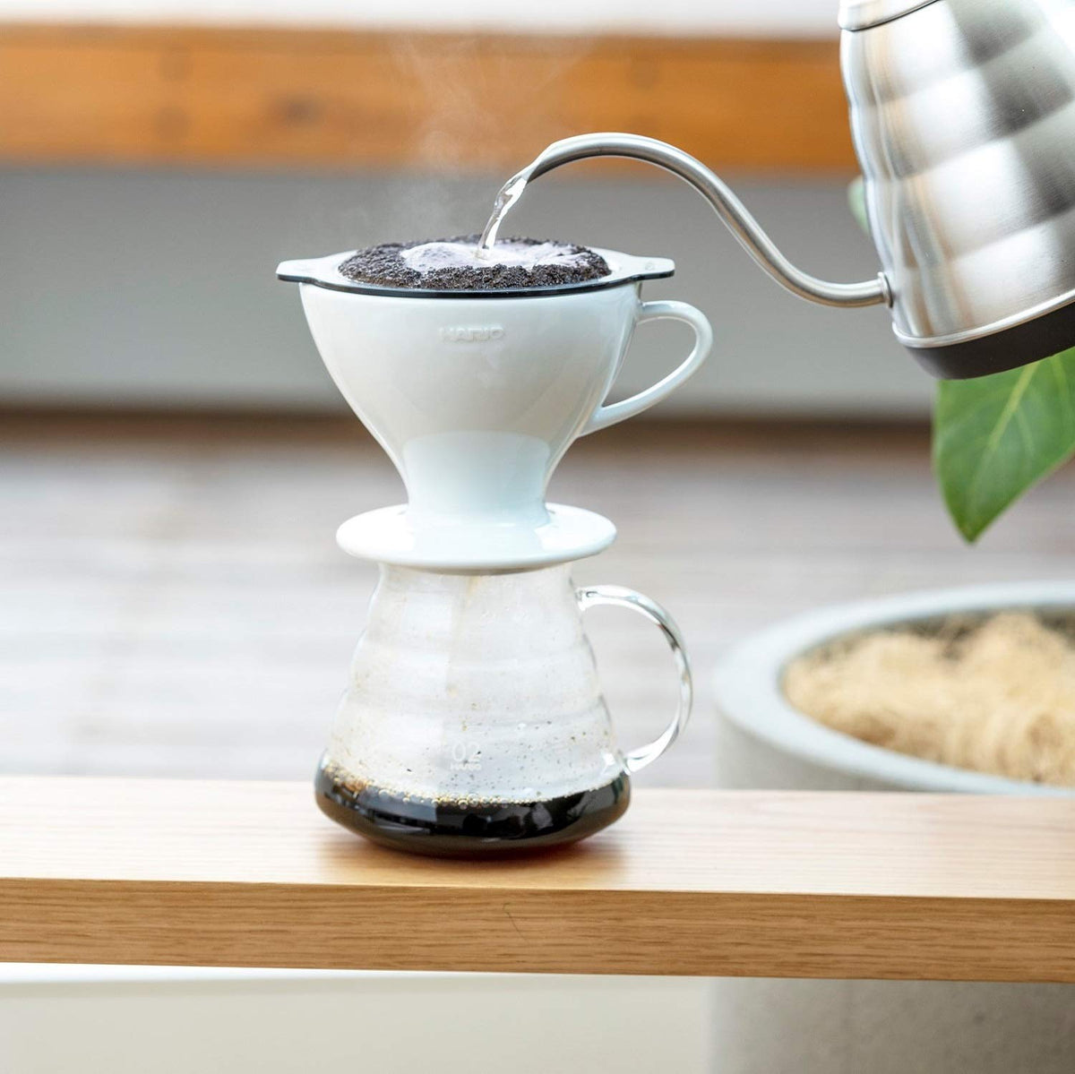 Hario Pete Licata Coffee Dripper W60 PDC-02-W 1-4Cups White Japan