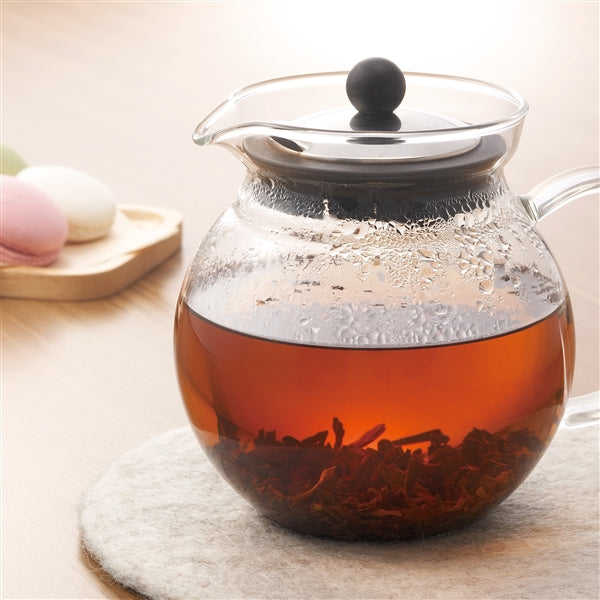 Iwaki Heat Resistant Glass Jumping Teapot